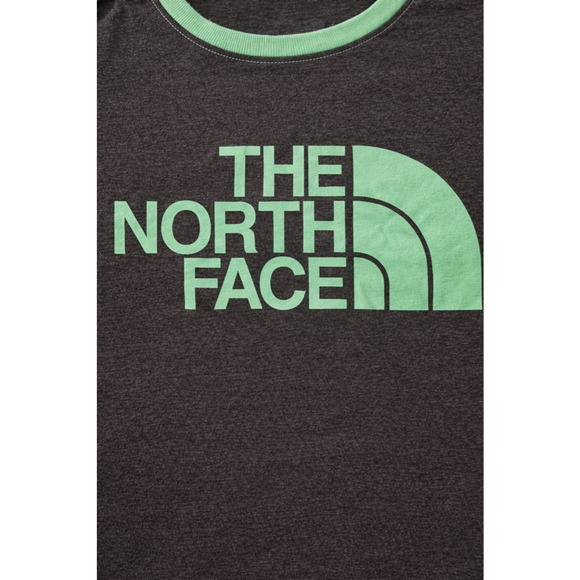 The North Face Raglan Logo Tee Brown Green Size Small - Picture 7 of 7